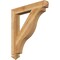 Ekena Millwork Funston Arts & Crafts Rough Sawn Bracket, Western Red Cedar, 4"W x 30"D x 34"H BKT04X30X34FST03RWR - alternate 1